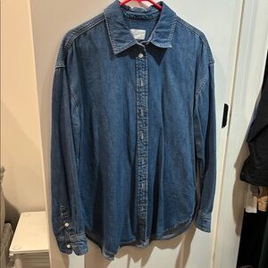 Casual Blue Denim Shirt